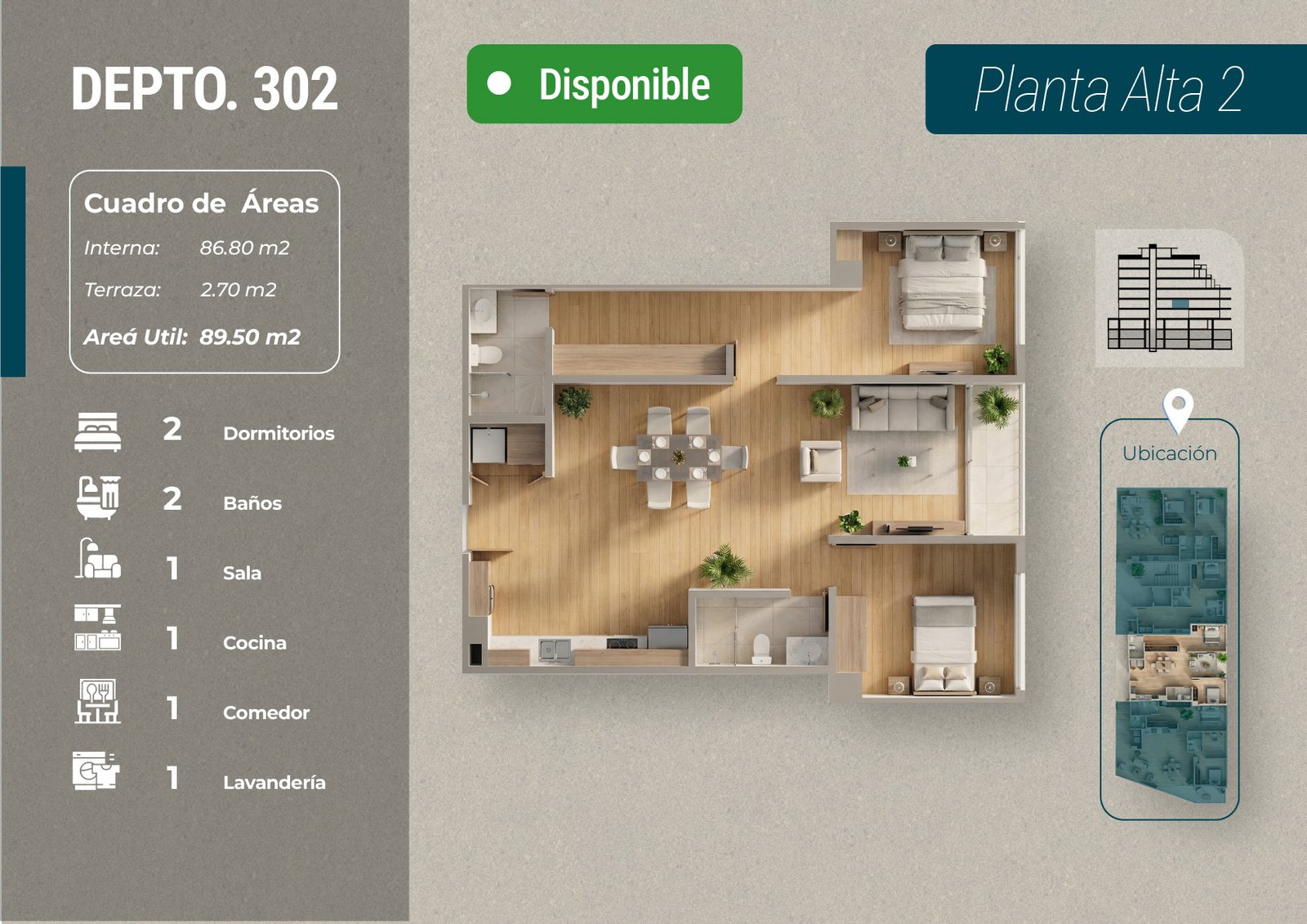 Departamentos 2 dormitorios - Ordóñez Lasso – AURA - Imagen 4