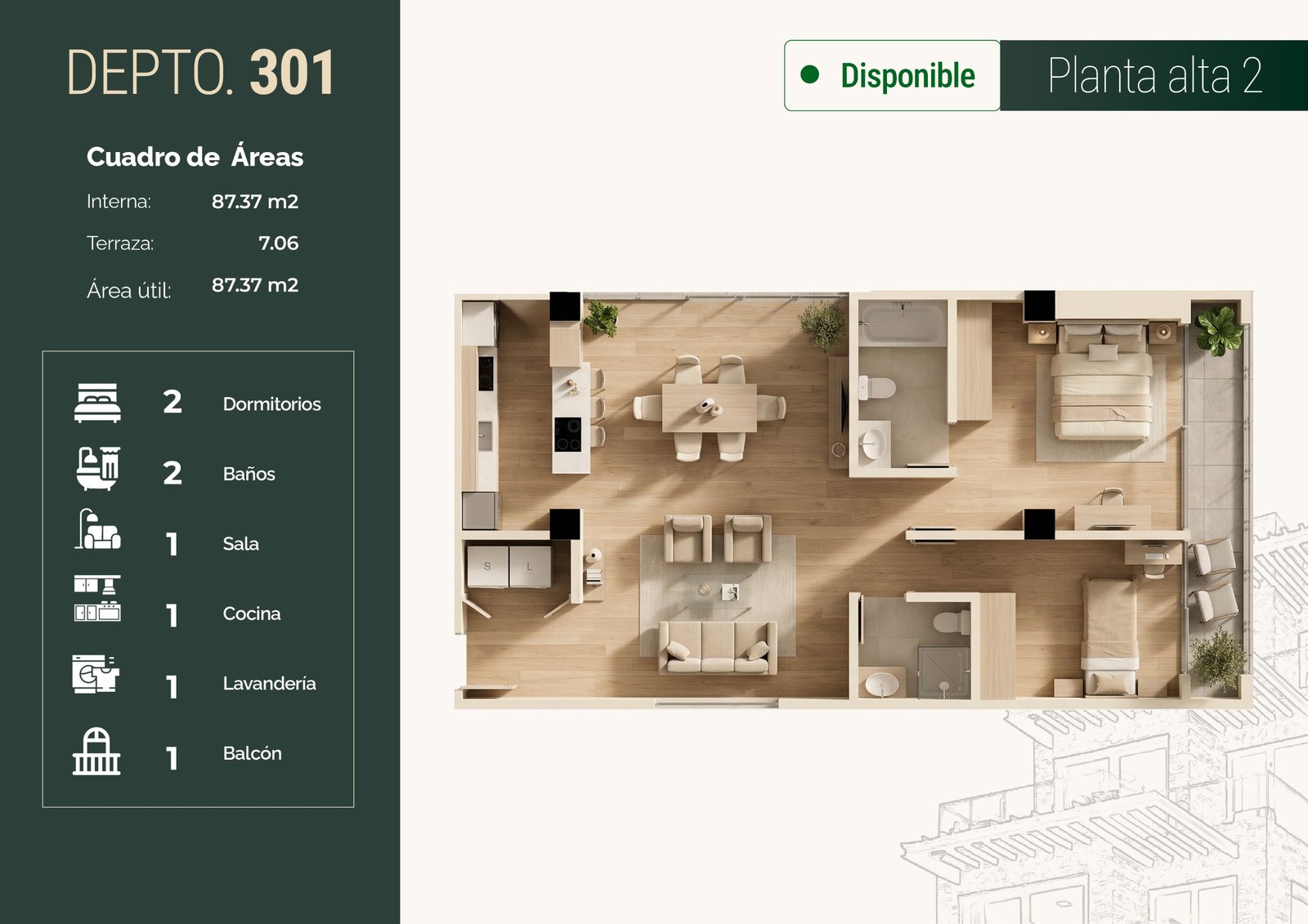 Departamento 301 Selaria - Imagen 3